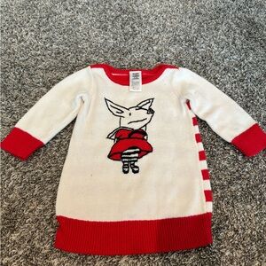 Olivia for Gymboree baby red sweater knit dress size 6-12 months
